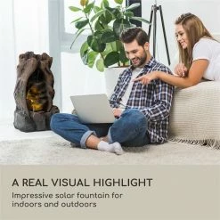 Sortie ✔️ Blumfeldt Décoration D'extérieur Magic Tree Fontaine Solaire Aspect 💯 -Jardin-et-Bricolage Soldes 10034721 yy 0003 logo Blumfeldt Magic Tree Solarbrunnen Holzoptik