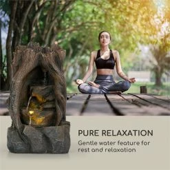 Sortie ✔️ Blumfeldt Décoration D'extérieur Magic Tree Fontaine Solaire Aspect 💯 -Jardin-et-Bricolage Soldes 10034721 yy 0004 logo Blumfeldt Magic Tree Solarbrunnen Holzoptik