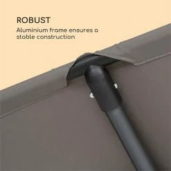 Promo 😉 Blumfeldt Marquises Flex-Shade XL Parasol 😀 -Jardin-et-Bricolage Soldes 10034728 yy 0005 logo Blumfeldt Flex Shade XL Sonnenschirm 150x210 grau