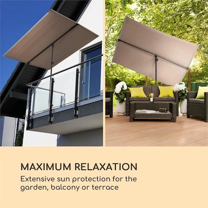 Tout neuf 🛒 Blumfeldt Marquises Flex-Shade XL Parasol 👍 2 Tout neuf 🛒 Blumfeldt Marquises Flex-Shade XL Parasol 👍 – Image 2