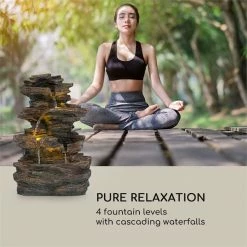 Offres 🔥 Blumfeldt Décoration D'extérieur Messina Fontaine En Cascade 🌟 -Jardin-et-Bricolage Soldes 10034734 yy 0004 logo Blumfeldt Messina Kaskadenbrunnen