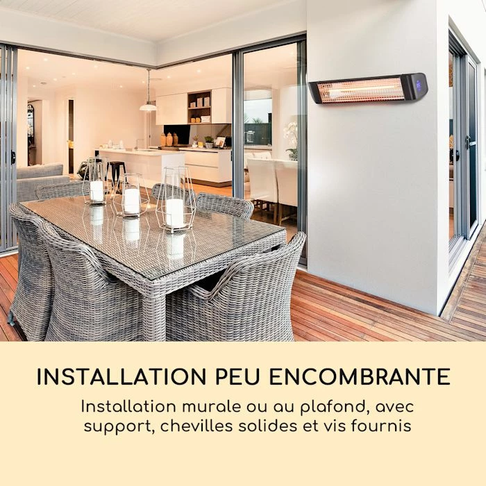 Sortie 😀 Blumfeldt Chauffages Radiants Et Poêles De Jardin Smartwave Chauffage Infrarouge 👍 3 Sortie 😀 Blumfeldt Chauffages Radiants Et Poêles De Jardin Smartwave Chauffage Infrarouge 👍 – Image 3