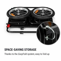 De gros đ KLARFIT Camping & RandonnĂ©e OX Remorque Pour VĂ©lo â 8 De gros đ KLARFIT Camping & RandonnĂ©e OX Remorque Pour VĂ©lo â -Jardin-et-Bricolage Soldes 10034797 yy 0003 logo Klarfit OX Lastenanhaenger 40kg 65Ltr schwarz