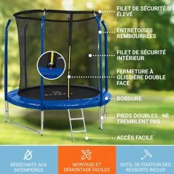 Bon marché 🌟 KLARFIT Trampolines D'extérieur Trampoline Jumpstarter 🥰 -Jardin-et-Bricolage Soldes 10034799 FR 0003 usp