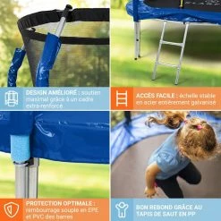 Bon marché 🌟 KLARFIT Trampolines D'extérieur Trampoline Jumpstarter 🥰 -Jardin-et-Bricolage Soldes 10034799 FR 0005 usp