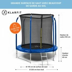 Bon marché 🌟 KLARFIT Trampolines D'extérieur Trampoline Jumpstarter 🥰 -Jardin-et-Bricolage Soldes 10034799 FR 0006 usp