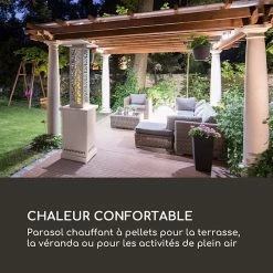 Top 10 😀 Blumfeldt Chauffages Radiants Et Poêles De Jardin Heat Hunter Poêle De Terrasse à Granulés 12,2 KW Mobile Inox Blanc 🎉 -Jardin-et-Bricolage Soldes 10035217 fr 0002 logo