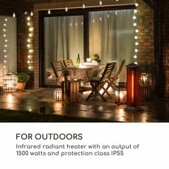 Bon marché 💯 Blumfeldt Chauffages Radiants Et Poêles De Jardin Heat Tower Radiateur Infrarouge 😉 -Jardin-et-Bricolage Soldes 10035348 uk 0003 logo blumfeldt Heat Tower Infrarot Heizstrahler schwarz