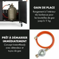 Vente flash 💯 Klarstein Grills Et Barbecues Kingsville Barbecue Combiné Gaz + Charbon 8,1 KW 2+1 Brûleurs Réglables En Hauteur 🌟 -Jardin-et-Bricolage Soldes 10035408 fr 0006 logo