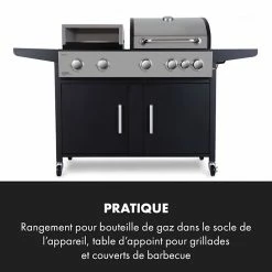 De gros 💯 Klarstein Grills Et Barbecues Kingsville XL Barbecue Combiné Gaz Four à Pizza 20,5 KW 5+1 Brûleurs 😉 -Jardin-et-Bricolage Soldes 10035410 fr 0005 logo