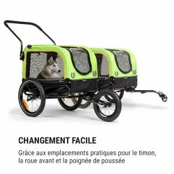 Acheter 🌟 KLARFIT Camping & Randonnée Remorque Et Poussette Pour Chien Corgi 2-en-1 🥰 -Jardin-et-Bricolage Soldes 10035540 fr 0003 logo