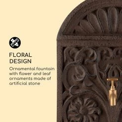 Grosses soldes 👍 Blumfeldt Décoration D'extérieur Fontaine Solaire Blumquell 🔔 -Jardin-et-Bricolage Soldes 10035542 uk 0005 logo blumfeldt Blumquell Solarbrunnen braun