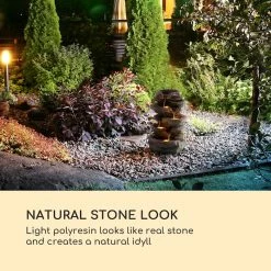 Vente flash 🎁 Blumfeldt Décoration D'extérieur Fontaine Solaire Stonehenge éclairage LED Polyresin Batterie Lithium Ion 🧨 -Jardin-et-Bricolage Soldes 10035727 uk 0003 logo