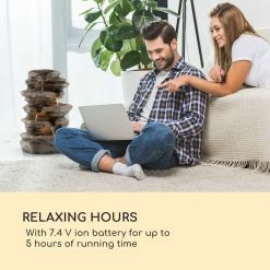 Vente flash 🎁 Blumfeldt Décoration D'extérieur Fontaine Solaire Stonehenge éclairage LED Polyresin Batterie Lithium Ion 🧨 -Jardin-et-Bricolage Soldes 10035727 uk 0006 logo