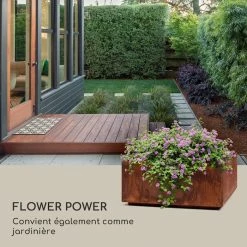 De gros 🔔 Blumfeldt Chauffages Radiants Et Poêles De Jardin Desert Rust Square L Brasero Bac à Fleurs Steel 60 X 60 Cm Rust Optics 😉 -Jardin-et-Bricolage Soldes 10035752 fr 0005 logo