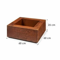 De gros 🔔 Blumfeldt Chauffages Radiants Et Poêles De Jardin Desert Rust Square L Brasero Bac à Fleurs Steel 60 X 60 Cm Rust Optics 😉 -Jardin-et-Bricolage Soldes 10035752 yy 0006 logo