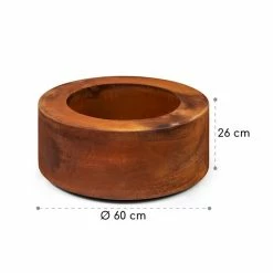 De gros 😍 Blumfeldt Chauffages Radiants Et Poêles De Jardin Desert Rust Round Brasero Bac à Fleurs Steel Ø 60 Cm Rost-Optik ❤️ -Jardin-et-Bricolage Soldes 10035753 yy 0006 logo