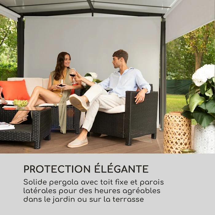 Nouveau 🛒 Blumfeldt Pavillons Pour Réceptions Pantheon Cortina Solid Sky Pergola 💯 2 Nouveau 🛒 Blumfeldt Pavillons Pour Réceptions Pantheon Cortina Solid Sky Pergola 💯 – Image 2