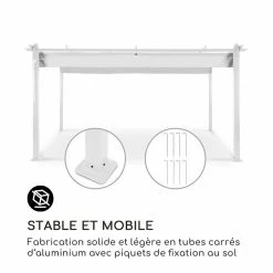 Offres 👍 Blumfeldt Pavillons Pour Réceptions Pantheon Pergola Tubes Carrés D'aluminium ⌛ -Jardin-et-Bricolage Soldes 10035877 fr 0003 logo