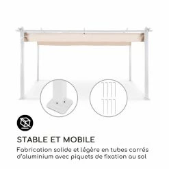Remise 🔔 Blumfeldt Pavillons Pour Réceptions Pantheon Pergola Tubes Carrés D'aluminium 🧨 -Jardin-et-Bricolage Soldes 10035878 fr 0003 logo