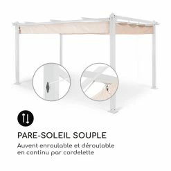 Remise 🔔 Blumfeldt Pavillons Pour Réceptions Pantheon Pergola Tubes Carrés D'aluminium 🧨 -Jardin-et-Bricolage Soldes 10035878 fr 0004 logo