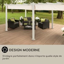 Acheter 🧨 Blumfeldt Pavillons Pour Réceptions Pantheon Pergola Tubes Carrés D'aluminium 🤩 -Jardin-et-Bricolage Soldes 10035880 FR 0006 usp