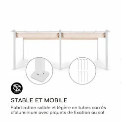 Acheter 🧨 Blumfeldt Pavillons Pour Réceptions Pantheon Pergola Tubes Carrés D'aluminium 🤩 -Jardin-et-Bricolage Soldes 10035880 fr 0003 logo