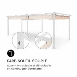 Acheter 🧨 Blumfeldt Pavillons Pour Réceptions Pantheon Pergola Tubes Carrés D'aluminium 🤩 -Jardin-et-Bricolage Soldes 10035880 fr 0004 logo