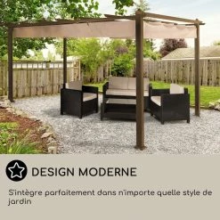 Grosses soldes 🥰 Blumfeldt Pavillons Pour Réceptions Tube De Bordure Aluminium Pantheon Rust Pergola 🧨 -Jardin-et-Bricolage Soldes 10035889 FR 0006 usp