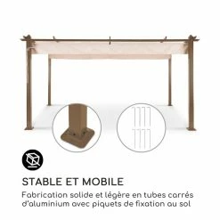 Grosses soldes 🥰 Blumfeldt Pavillons Pour Réceptions Tube De Bordure Aluminium Pantheon Rust Pergola 🧨 -Jardin-et-Bricolage Soldes 10035889 fr 0003 logo