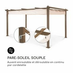 Grosses soldes 🥰 Blumfeldt Pavillons Pour Réceptions Tube De Bordure Aluminium Pantheon Rust Pergola 🧨 -Jardin-et-Bricolage Soldes 10035889 fr 0004 logo