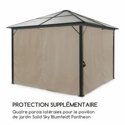 Sortie 🎁 Blumfeldt Pavillons Pour Réceptions Pantheon Solid Sky Parois Latérales Pour Pergola 👏 -Jardin-et-Bricolage Soldes 10035904 fr 0003 logo