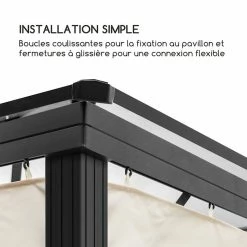 Remise 😍 Blumfeldt Pavillons Pour Réceptions Pantheon Solid Sky Parois Latérales Pour Pergola ✨ -Jardin-et-Bricolage Soldes 10035909 fr 0004 logo