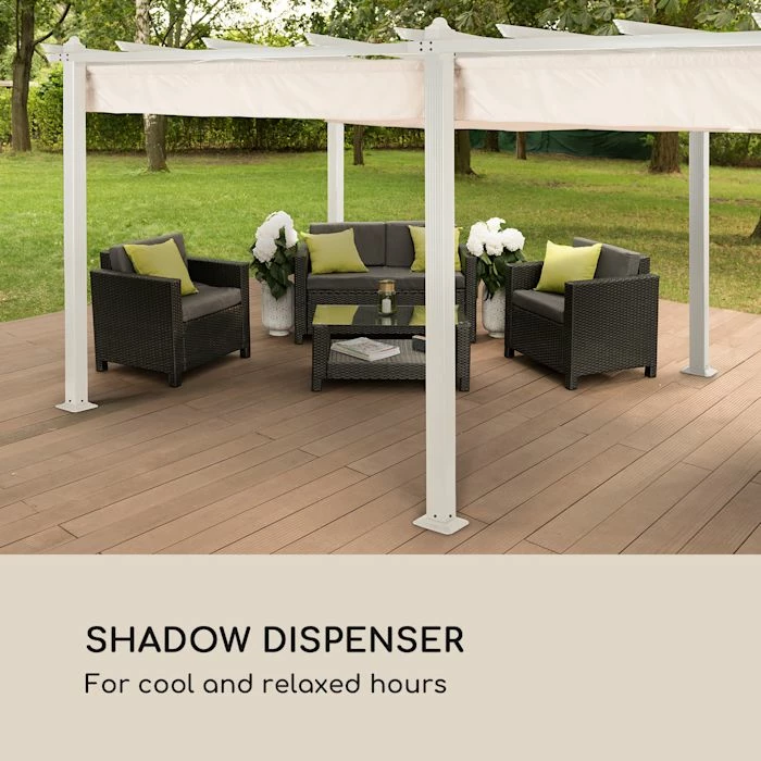 Promo ✔️ Blumfeldt Pavillons Pour Réceptions Bâche De Remplacement Pergola Panthéon ✔️ 2 Promo ✔️ Blumfeldt Pavillons Pour Réceptions Bâche De Remplacement Pergola Panthéon ✔️ – Image 2