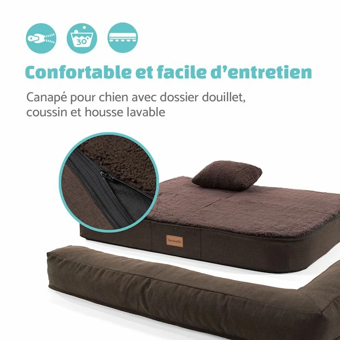 Remise 👏 Brunolie Accessoires Pour Animaux Odin Lit Pour Chien Matelas Lavable Orthopédique Antidérapant Respirant Mousse à Mémoire De Forme Taille L (120 × 12 × 80 Cm) 🌟 5 Remise 👏 Brunolie Accessoires Pour Animaux Odin Lit Pour Chien Matelas Lavable Orthopédique Antidérapant Respirant Mousse à Mémoire De Forme Taille L (120 × 12 × 80 Cm) 🌟 – Image 5