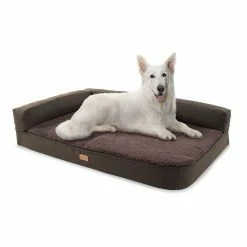 Remise 👏 Brunolie Accessoires Pour Animaux Odin Lit Pour Chien Matelas Lavable Orthopédique Antidérapant Respirant Mousse à Mémoire De Forme Taille L (120 × 12 × 80 Cm) 🌟