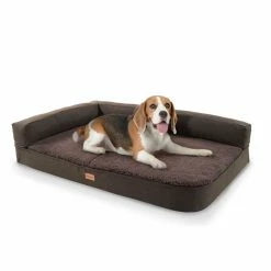 Promo 😀 Brunolie Accessoires Pour Animaux Odin Lit Pour Chien Matelas Lavable Orthopédique Antidérapant Respirant Mousse à Mémoire De Forme Taille S (80 X 10 X 60 Cm) 🛒