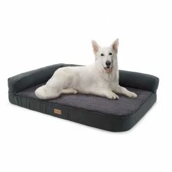Coupon 🎁 Brunolie Accessoires Pour Animaux Odin Lit Pour Chien Matelas Lavable Orthopédique Antidérapant Respirant Mousse à Mémoire De Forme Taille L (120 × 12 × 80 Cm) 👍