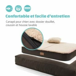 Vente flash ✔️ Brunolie Accessoires Pour Animaux Odin Lit Pour Chien Matelas Lavable Orthopédique Antidérapant Respirant Mousse à Mémoire De Forme Taille M (100 × 12 × 80 Cm) 😍 -Jardin-et-Bricolage Soldes 10037599 fr 0005 logo