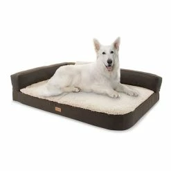 Tout neuf 🎉 Brunolie Accessoires Pour Animaux Odin Lit Pour Chien Matelas Lavable Orthopédique Antidérapant Respirant Mousse à Mémoire De Forme Taille L (120 × 12 × 80 Cm) 🔔