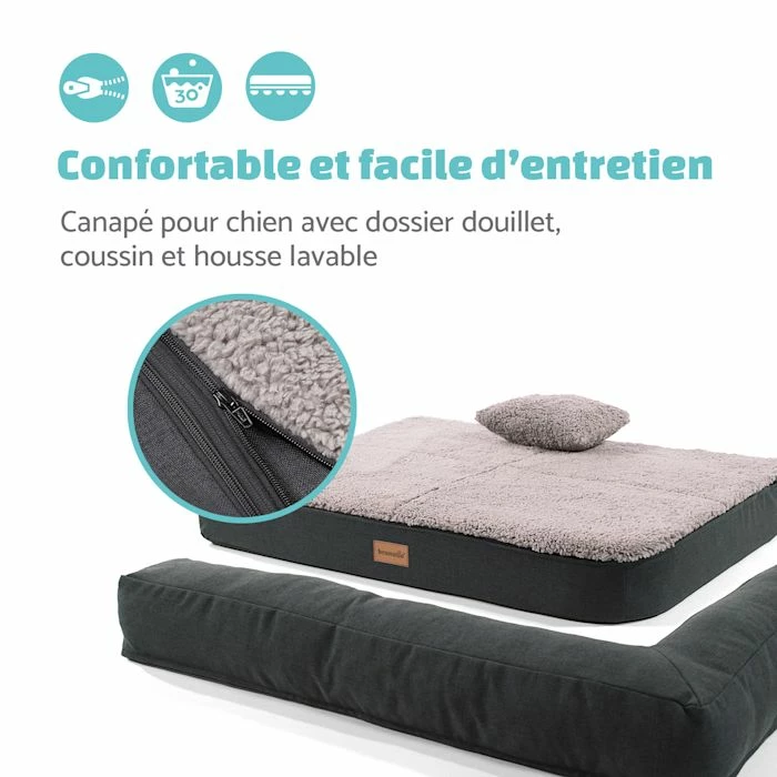 Bon marché 🛒 Brunolie Accessoires Pour Animaux Odin Lit Pour Chien Matelas Lavable Orthopédique Antidérapant Respirant Mousse à Mémoire De Forme Taille M (100 X 12 X 80 Cm) ✔️ 5 Bon marché 🛒 Brunolie Accessoires Pour Animaux Odin Lit Pour Chien Matelas Lavable Orthopédique Antidérapant Respirant Mousse à Mémoire De Forme Taille M (100 X 12 X 80 Cm) ✔️ – Image 5