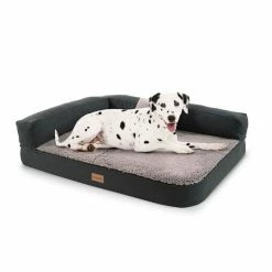 Bon marché 🛒 Brunolie Accessoires Pour Animaux Odin Lit Pour Chien Matelas Lavable Orthopédique Antidérapant Respirant Mousse à Mémoire De Forme Taille M (100 X 12 X 80 Cm) ✔️