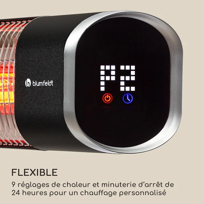 Le moins cher ⭐ Blumfeldt Chauffages Radiants Et Poêles De Jardin Dark Wave Stand Radiateur Infrarouge 🛒 6 Le moins cher ⭐ Blumfeldt Chauffages Radiants Et Poêles De Jardin Dark Wave Stand Radiateur Infrarouge 🛒 – Image 6