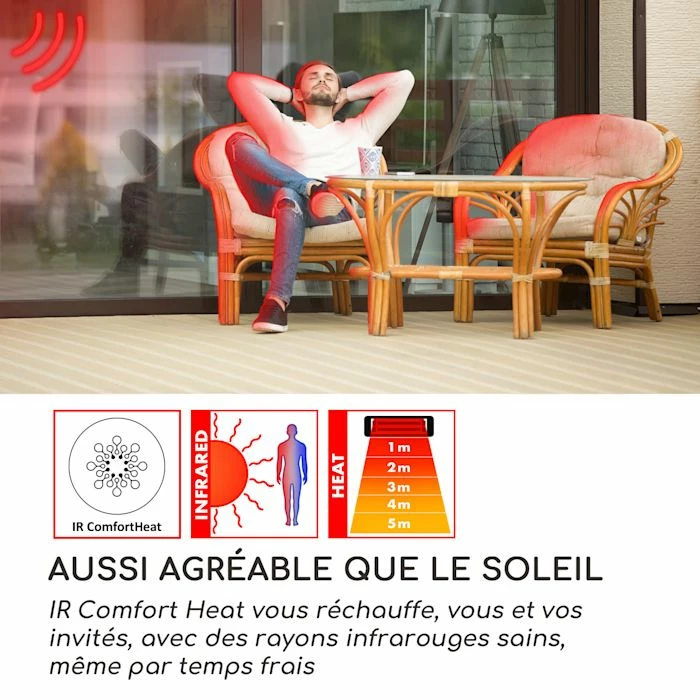 Tout neuf 🛒 Blumfeldt Chauffages Radiants Et Poêles De Jardin Heizsporn Radiateur De Plafond ✔️ 2 Tout neuf 🛒 Blumfeldt Chauffages Radiants Et Poêles De Jardin Heizsporn Radiateur De Plafond ✔️ – Image 2