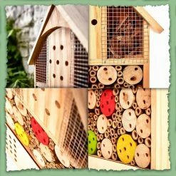 Meilleure vente 🥰 Blumfeldt Accessoires Pour Animaux Hôtel à Insectes Avec Touches De Couleur 🎁 -Jardin-et-Bricolage Soldes 10038053 yy 0003 logo