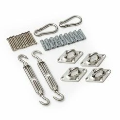 Le moins cher 🎉 Bambuswald Pavillons Pour Réceptions Kit De Fixation Pour Voiles D'ombrage 🛒