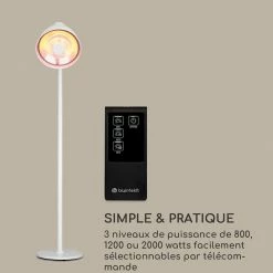 Le moins cher 🔥 Blumfeldt Chauffages Radiants Et Poêles De Jardin Heatbell Tower Smart Chauffage Infrarouge Pour Terrasse 😀 -Jardin-et-Bricolage Soldes 10038411 fr 0006 logo