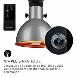 Nouveau 🎁 Blumfeldt Chauffages Radiants Et Poêles De Jardin Heatbell Ceiling Smart Chauffage Infrarouge Pour Terrasse ⌛ -Jardin-et-Bricolage Soldes 10038418 fr 0006 logo