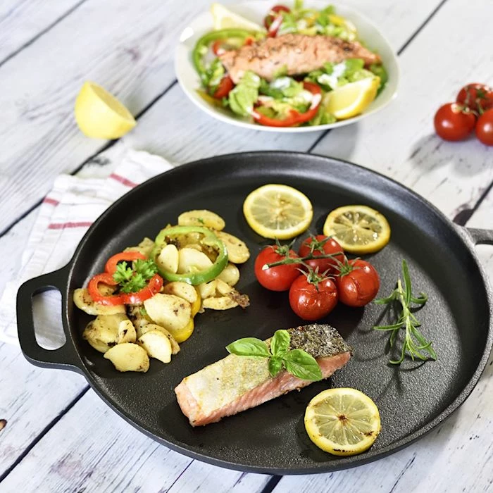 Bon marché 👏 Klarstein Grills Et Barbecues Poêle Gril Ronde Canadienne 😀 2 Bon marché 👏 Klarstein Grills Et Barbecues Poêle Gril Ronde Canadienne 😀 – Image 2