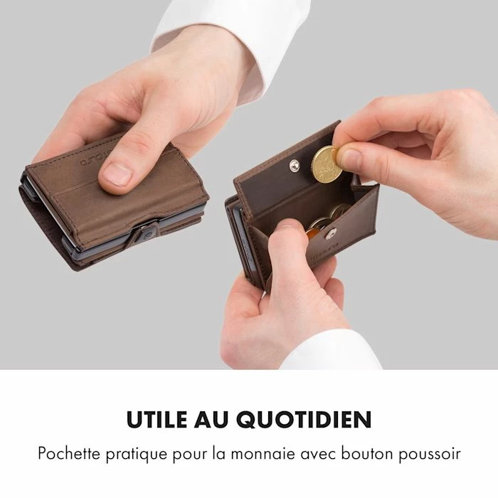Tout neuf ✨ Slimpuro Camping & Randonnée Pochette Pour Pièces De Monnaie Avec Protection RFID Pour Les Portefeuilles ZNAP Slim Wall 🌟 3 Tout neuf ✨ Slimpuro Camping & Randonnée Pochette Pour Pièces De Monnaie Avec Protection RFID Pour Les Portefeuilles ZNAP Slim Wall 🌟 – Image 3
